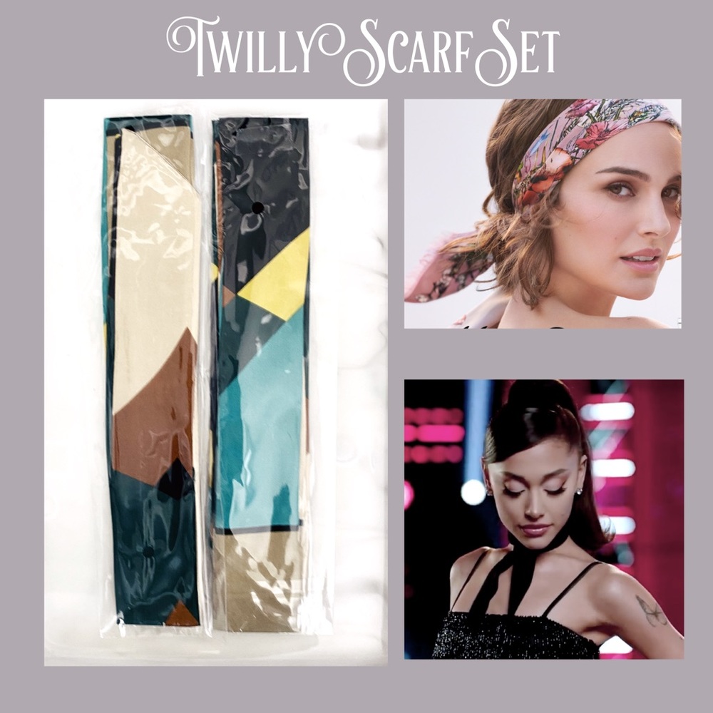 Handbag Skinny Scarf Set 3/$20